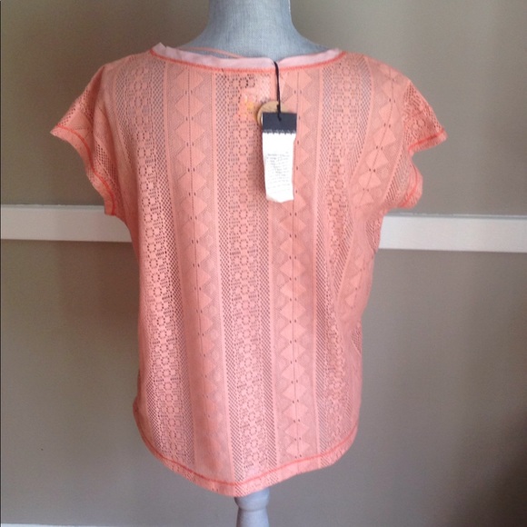Peach lacey shirt - Picture 3 of 4